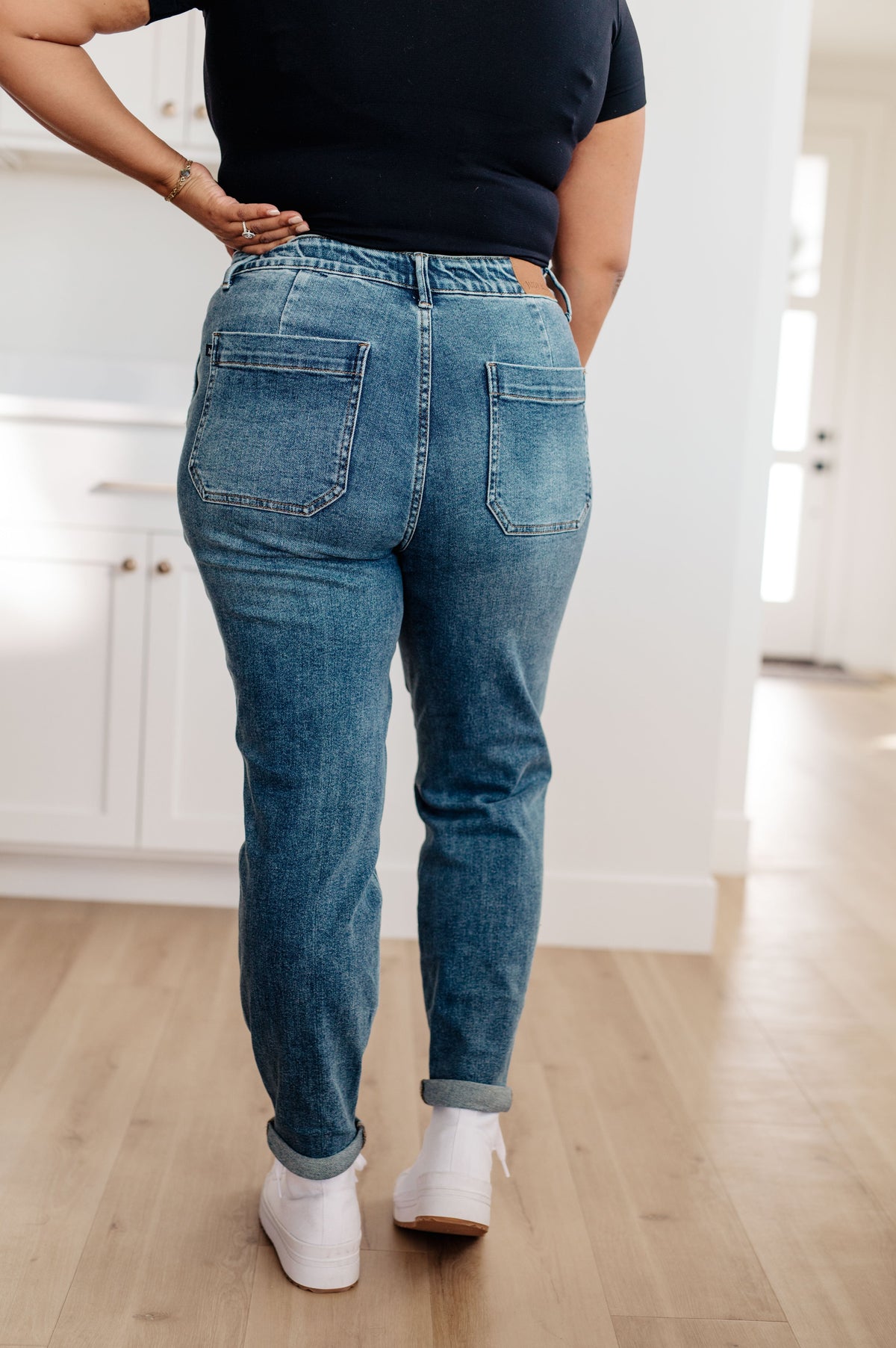 Judy Blue Paxton Denim Joggers Medium Wash