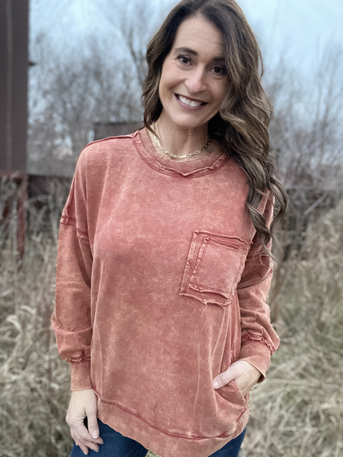 Frosted Details Casual Pullover Crewneck 3.0 In 6 Colors *Final Sale*